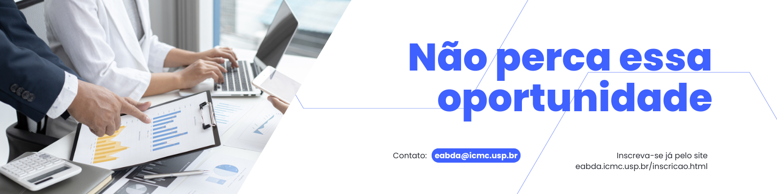 Banner de inscrição